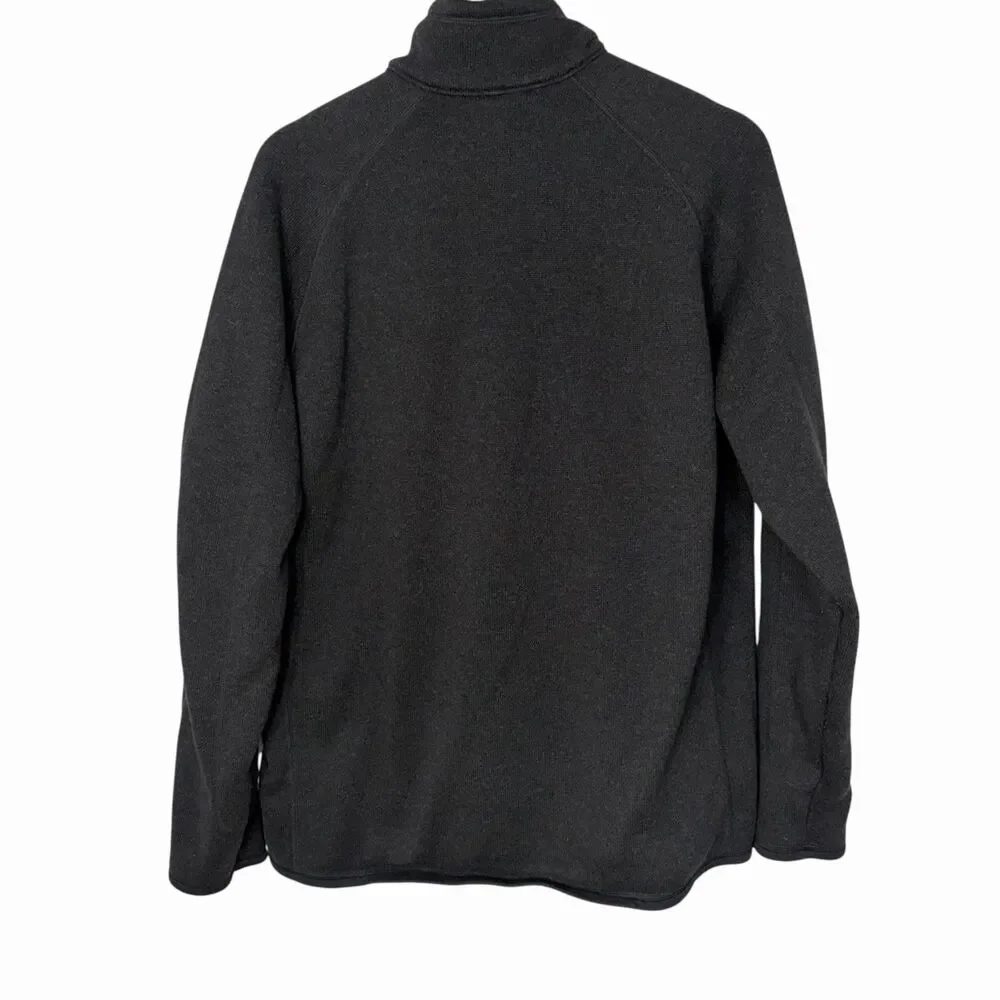 Patagonia Mens Better Sweater 1/4 Zip Fleece Pullover Black 25522 Large